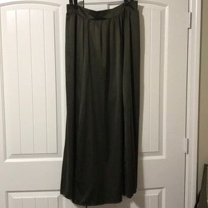 Forest Green aside Split Skirt
